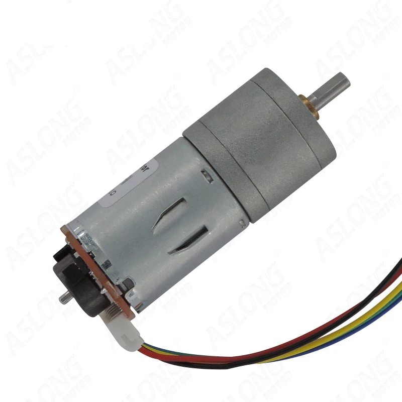 

JGA25-371 Geared Motor Micro DC Hall Motor Encoder Speed Disc Motor 6V 12V 24V 8.6RPM-977RPM LF1