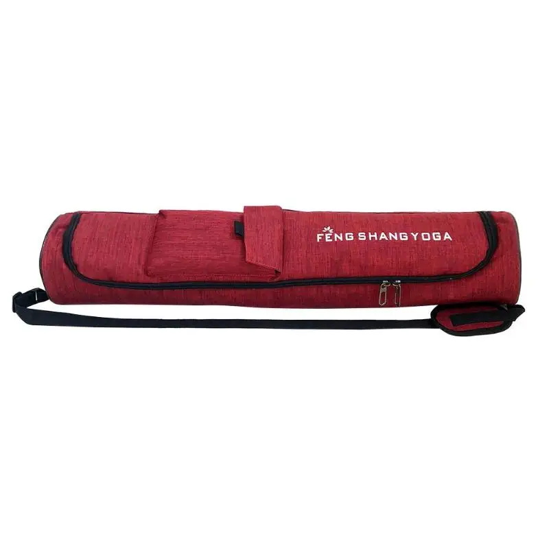 Модные женские и мужские переносной Мат для йоги, сумка-переноска, повседневные спортивные сумки на плечо - Цвет: Красный