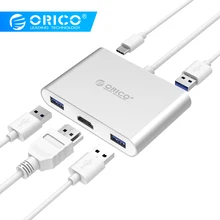 ORICO алюминиевый концентратор тип-c к тип-a/тип-c/HDMI конвертер Поддержка PD многофункциональный ноутбук станция для MACbook PC