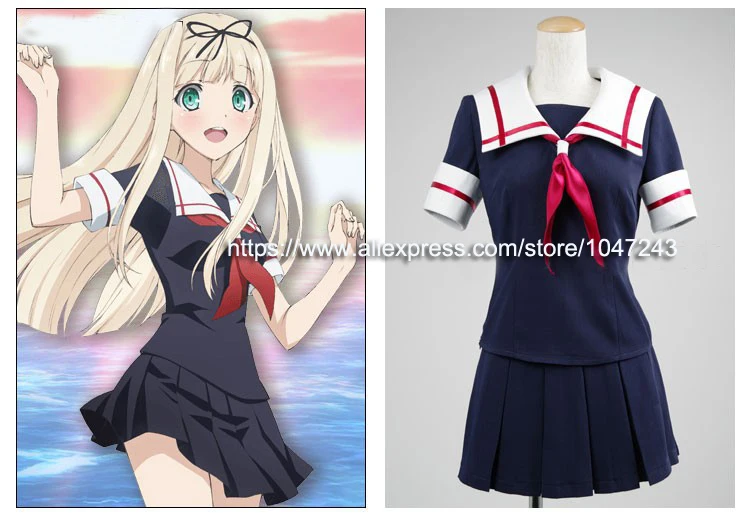 

Kantai Collection Japanese Destroyer Yudachi Cosplay Costume for Woman Girl school Uniform