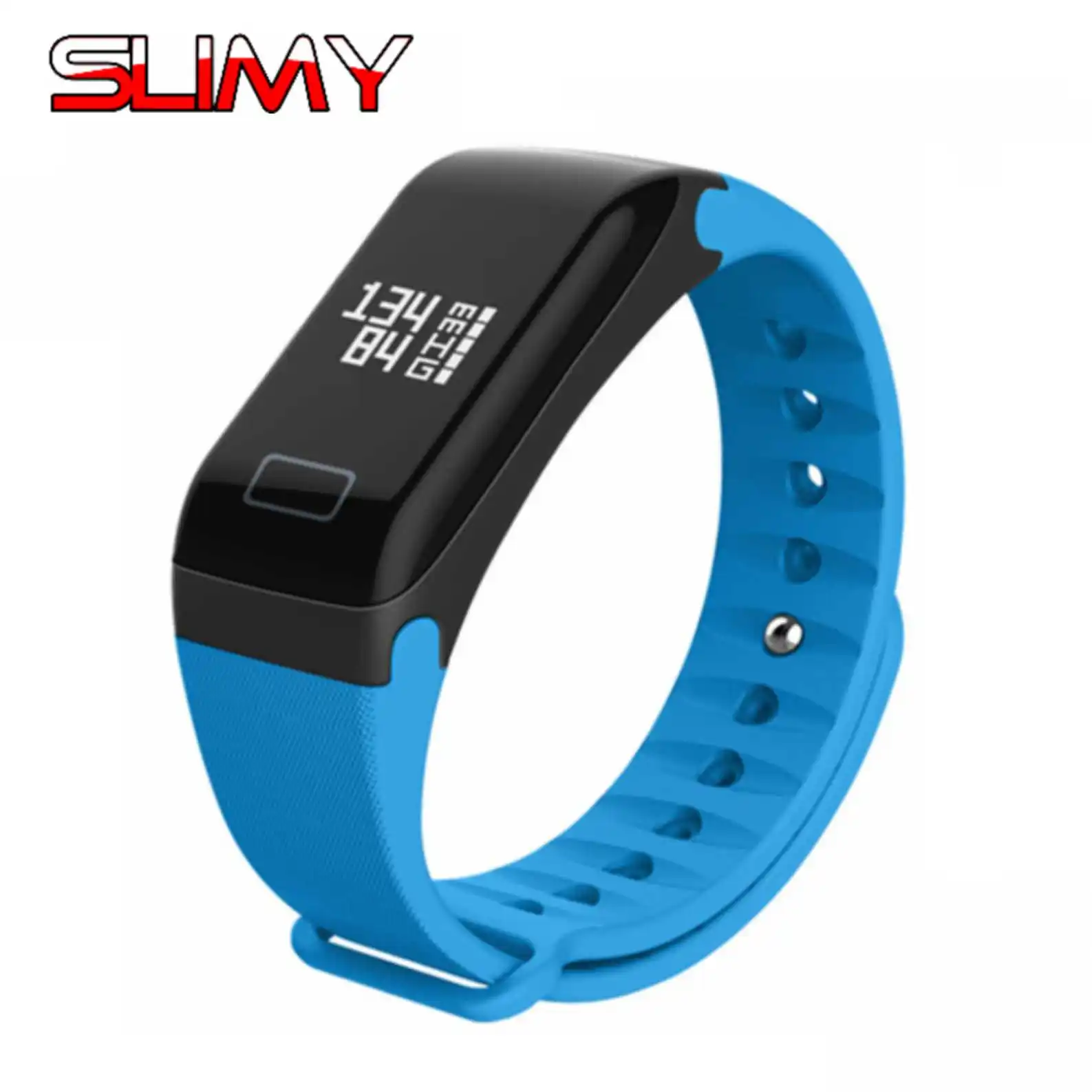 

Slimy F1 Smart Bracelet IP67 Blood Pressure Heart Rate Monitor Activity Fitness Tracker Pedometer for Android IOS PK Miband 3 Y5