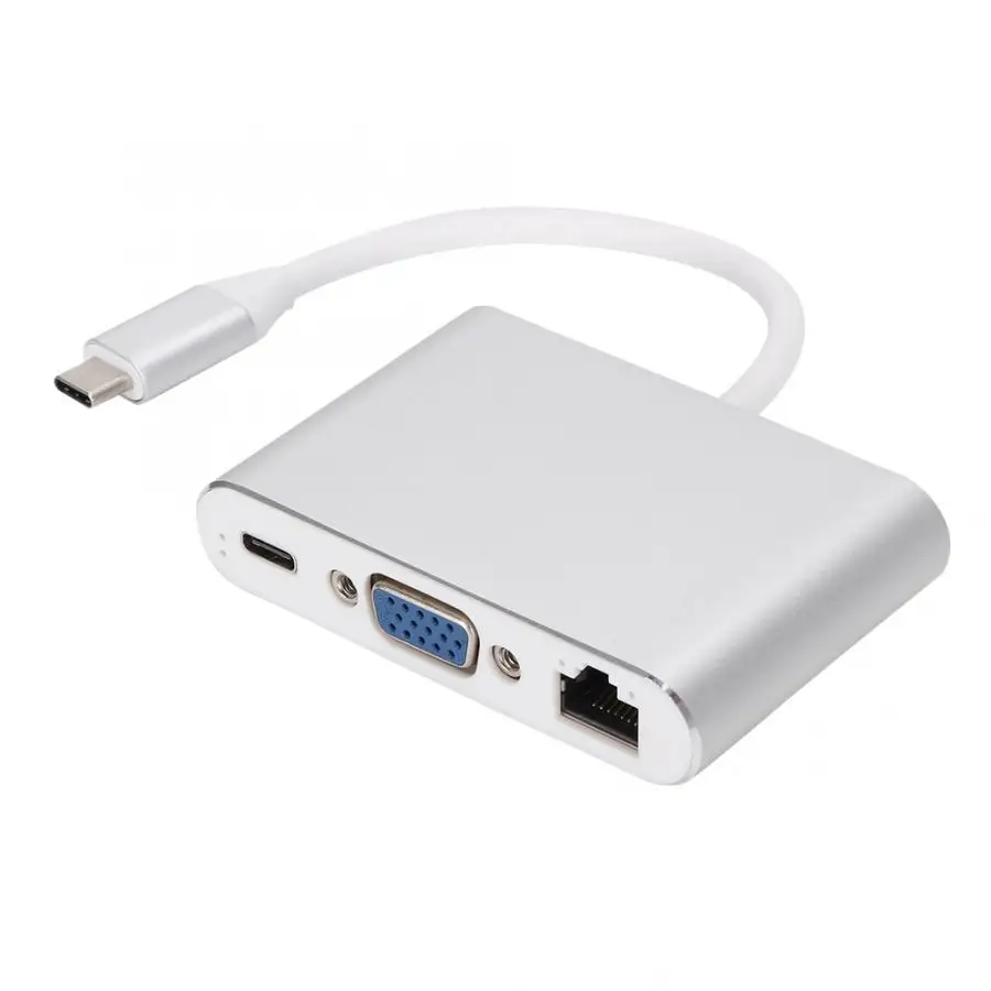 Микро-usb компьютерные кабели Многофункциональный тип-c к HDMI+ VGA+ usb-хаб 5 в 1 USB3.0 конвертер адаптер компьютерный кабель конвертер