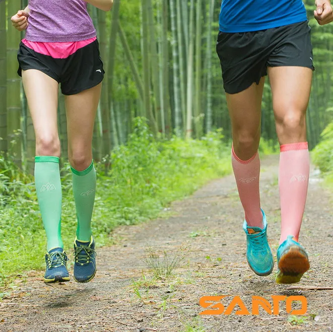 SANTO Professional Marathon Running Socks Compression For Running sock