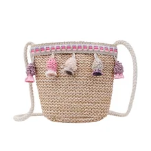 Сезон весна-лето новая сумка женская сумка простой мини-соломенные сумки прилив одежда для малышей сумки через плечо A1