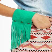 2019 Leather Bracelet For Women Tassel Bracelets Designer Punk Style Wrap Bracelet wholesale Female Jewelry punk style layered coins tassel anklet for women