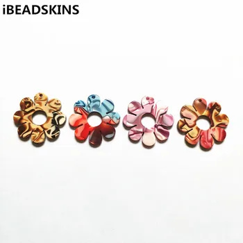 

New arrival! 31mm 50pcs acetic acid flower-shape charms for earrings accessories,Earring parts Jewelry Findings making