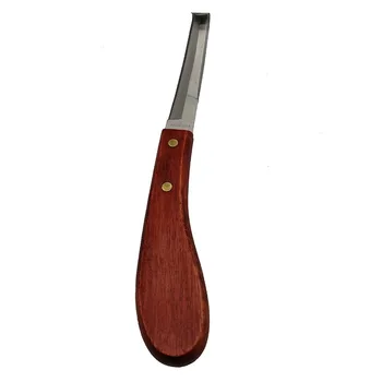 

Wooden Handle Stainless Steel Blade Double Edge Cattle and Horse Hoof Knife Shears Cutter Multipurpose Hoof