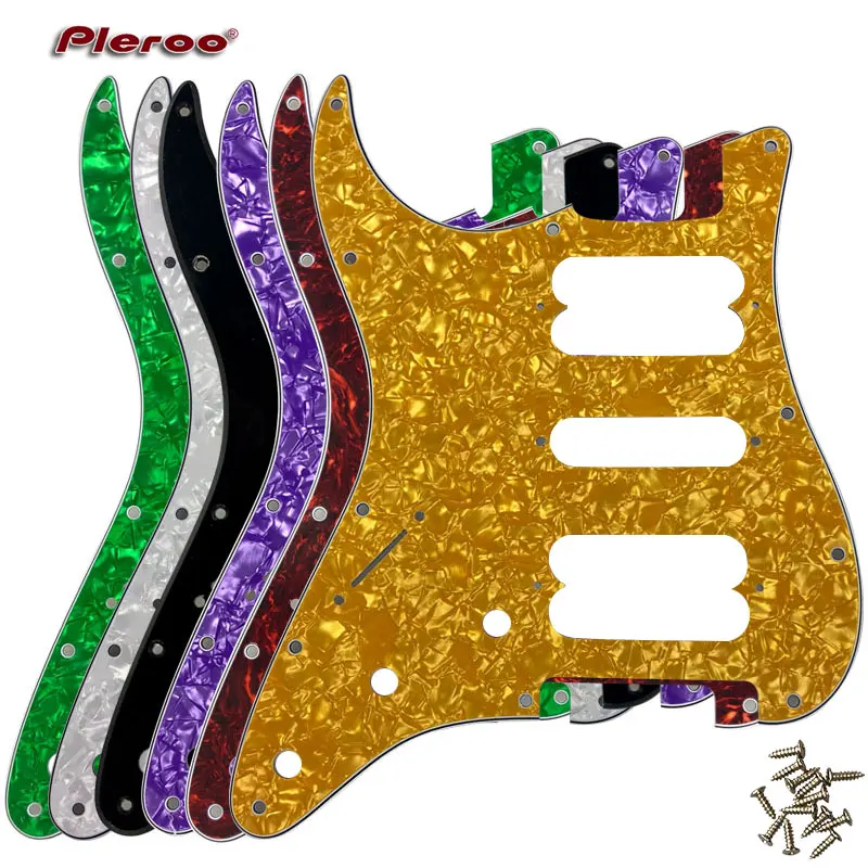 

Quality Guitar Pickguard -For US Left Handed HSH 11 Screw Holes Player Startocaster Humbucker HSH Scratch Plate