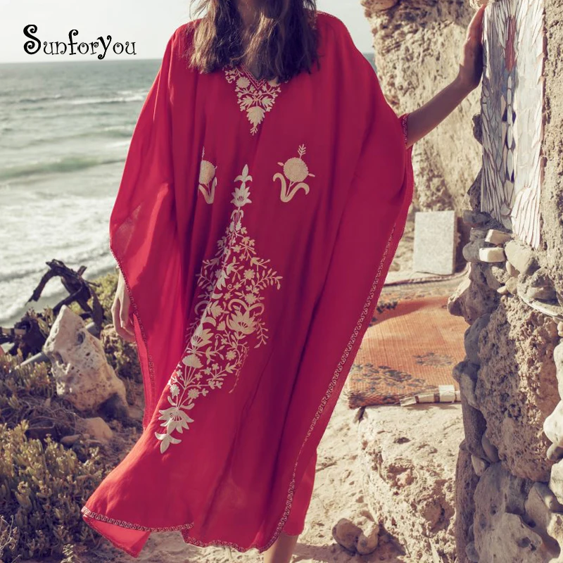 plus size red cover up