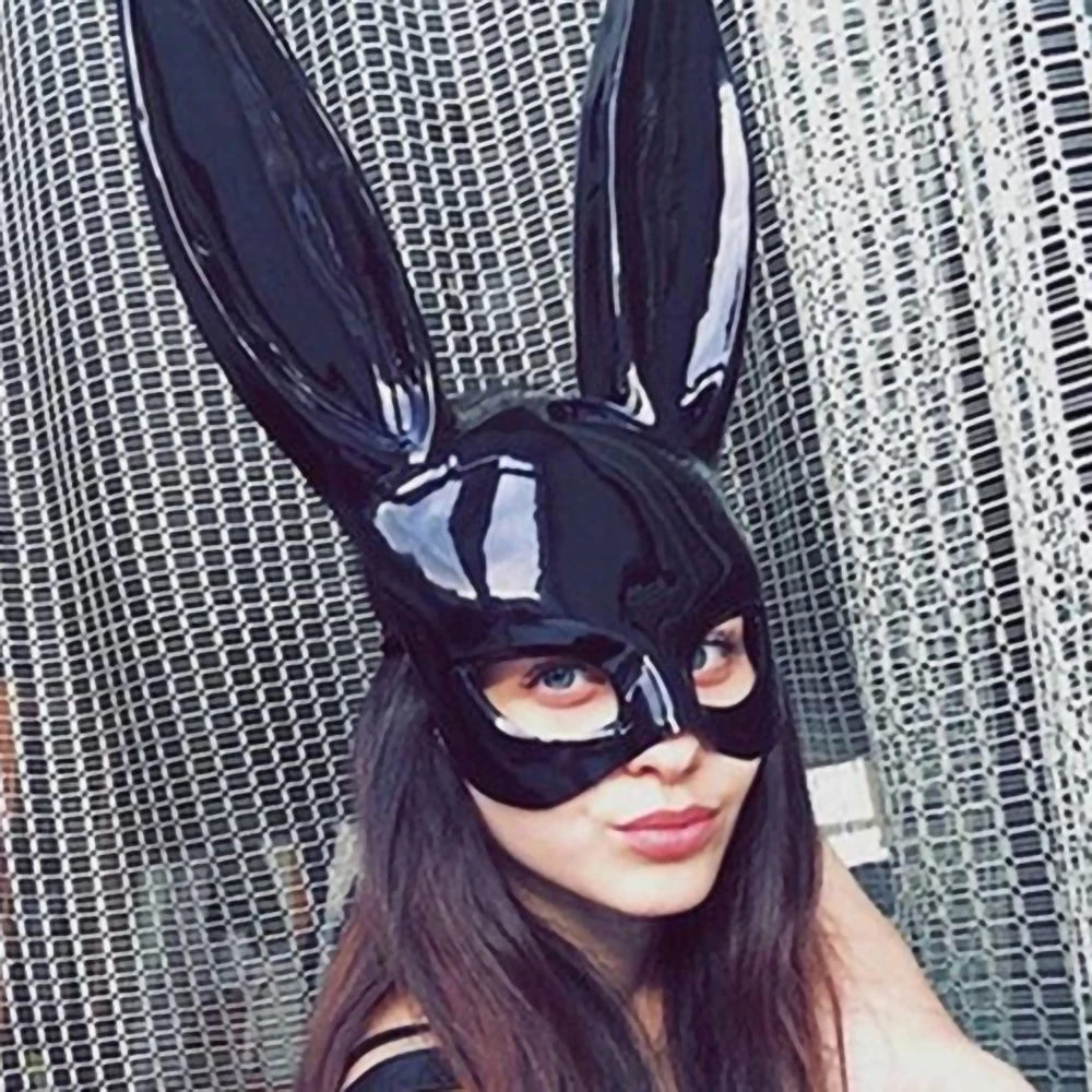 

Rabbit Ear Mask Long Ears Bunny Eye Mask Party Masquerade Mask Costume Sexy Women Laides Cosplay Costume Fancy Dress Decoration