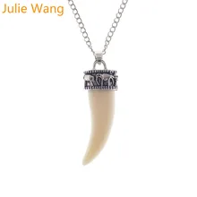 Женское и мужское винтажное ожерелье Julie Wang длинное с подвесками