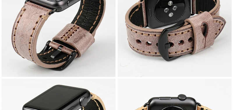 Кожаный ремешок для часов MAIKES, браслет для часов Apple watch, 42 мм, 38 мм, iwatch 4, 44 мм, 40 мм, браслет серии 4, 3, 2, 1