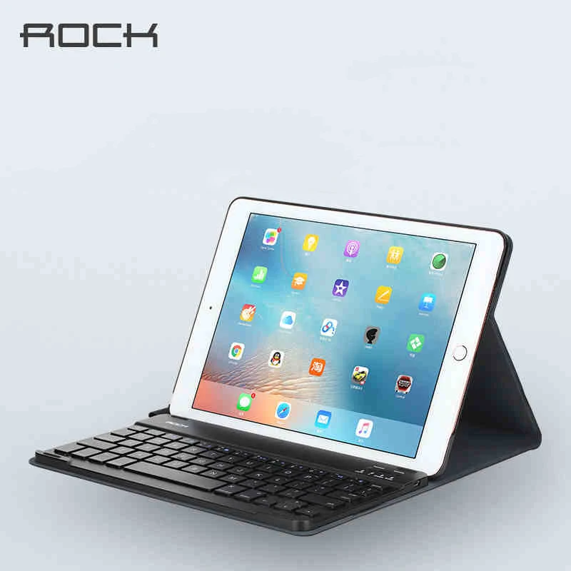 For iPad Air 2 9.7 inch tablet pc bluetooth keyboard case ROCK AliExpress