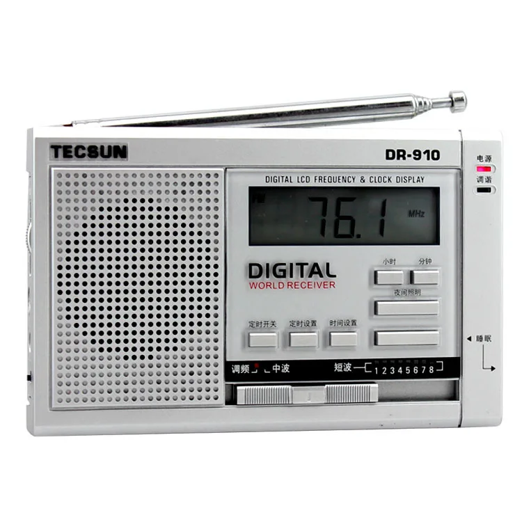 TECSUN DR-910 цифровой FM, MW, SW World Band Радио