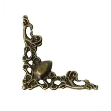 DoreenBeads фурнитура для украшений филигранные обертывания соединители треугольник античная бронза 22,0 мм x 22,0 мм, 100 шт