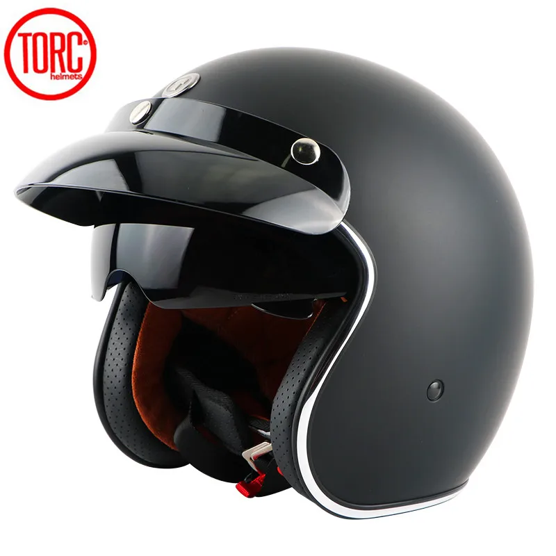 Ретро мотоциклетный шлем TORC T57 мужские и женские реактивные шлемы Chopper casco capacetes|face
