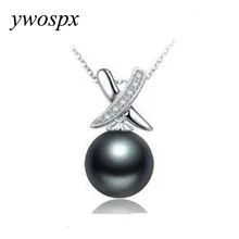 

YWOSPX Charms Black Pearl Pendant Necklace For Women Jewelry Natural Freshwater Pearl Y30