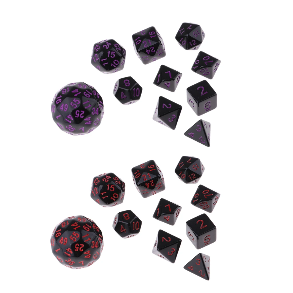 Wholesale 20 Pieces Acrylic Polyhedral Dice Set Table Board Game Party Game Accessory Colors for D&D DnD RPG Pub Drinking