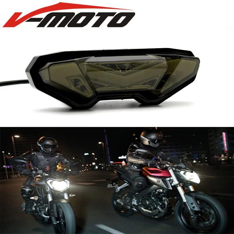 

For YAMAHA FZ-09 MT-09 FJ-09 MT09 Tracer 2013-2017 Motorcycle Integrated LED Tail Light Turn signal Blinker Assembly Clear/Smoke