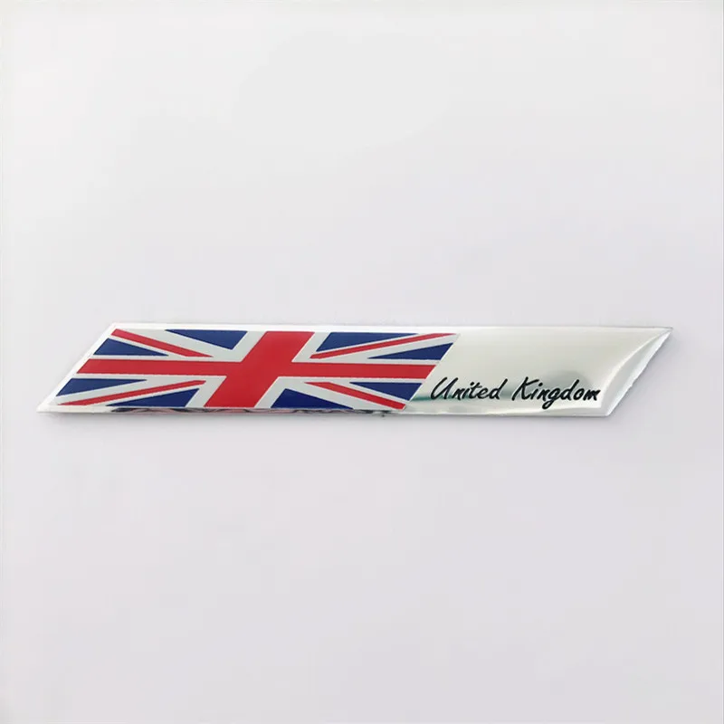 Алюминиевый сплав Америка Франция Англия национальные флаги Автомобиль Стайлинг Мотоцикл стикеры для багажа эмблема знак, наклейка на автомобиль