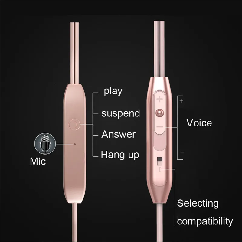 High Quality Earphone In ear Earbuds Metal Super Bass auriculares Stereo Headset for Mobile phone MP3 H40 (2)