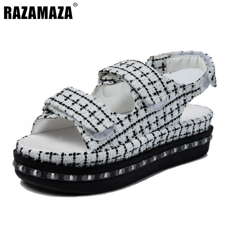 comfy classic plaid summer sandals