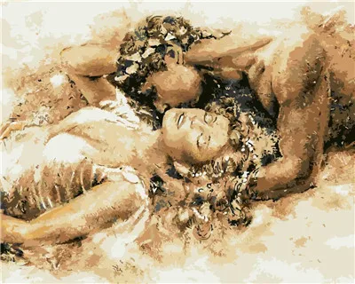 Ванна девушка картина украшение дома без рамки Обнаженная сексуальная обнаженная женщина живопись по номерам ручная краска рисунок на холсте комнаты картины