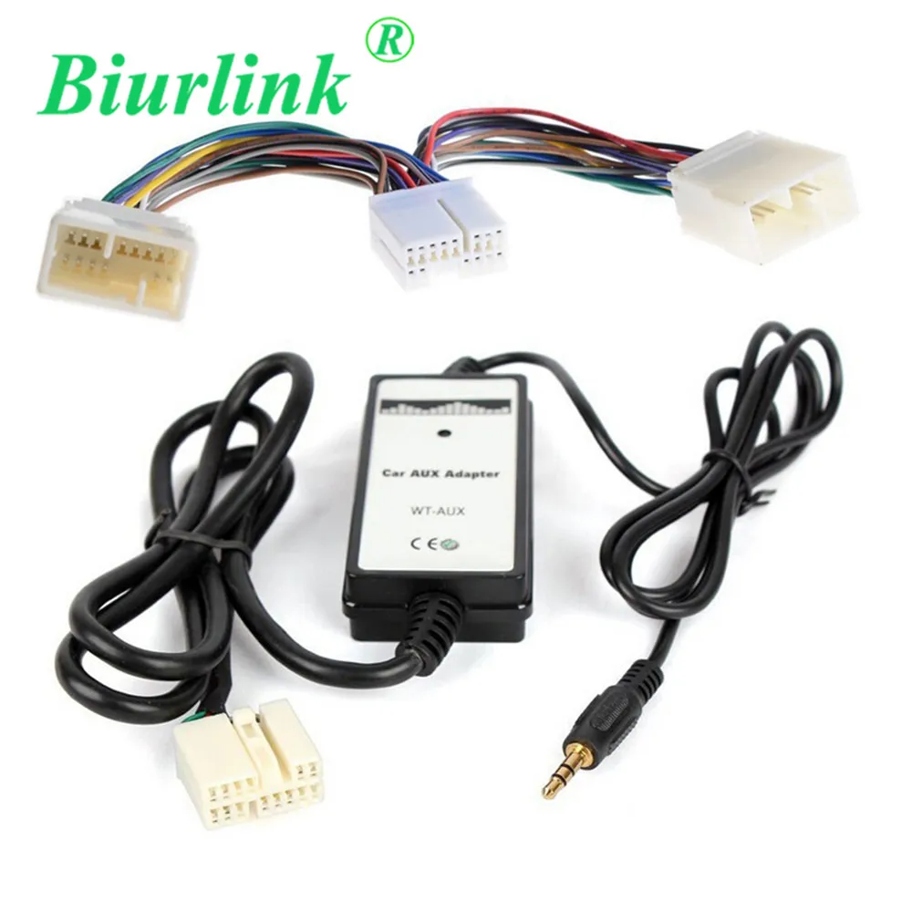 Car Radio 6+8 Pin CD Changer Jack Plug Y Harness AUX Input Cable