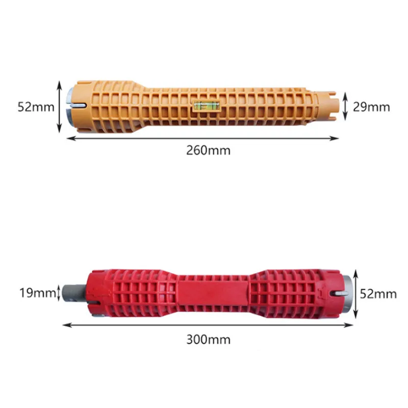 Многофункциональная водопроводная труба с двойным торцевым гаечным ключом для бассейна, плоскогубцы, втулка для ванной комнаты, кран для раковины, инструмент для установки и обслуживания