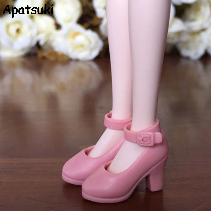 Розовые модные туфли на высоком каблуке для кукол Blythe 1/6 мини-туфли Licca аксессуары