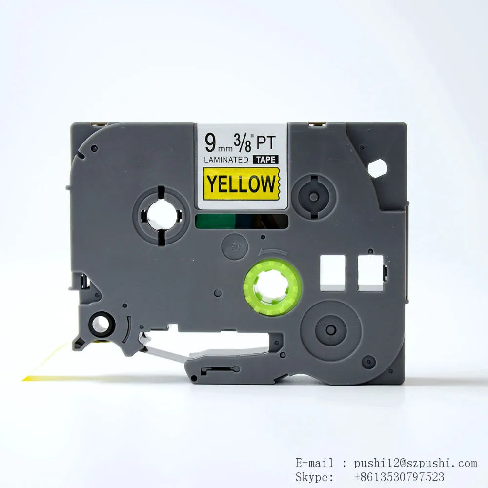 

Brother 9mm balck on yellow tz tze tape TZe-621 TZe621 TZ2-621 TZe 621