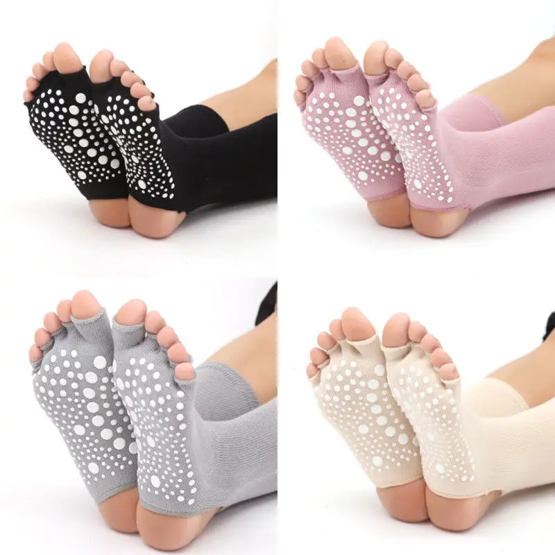 KPETTO Yoga Socks Women Toeless Ant-skd Socks For Plates Barre