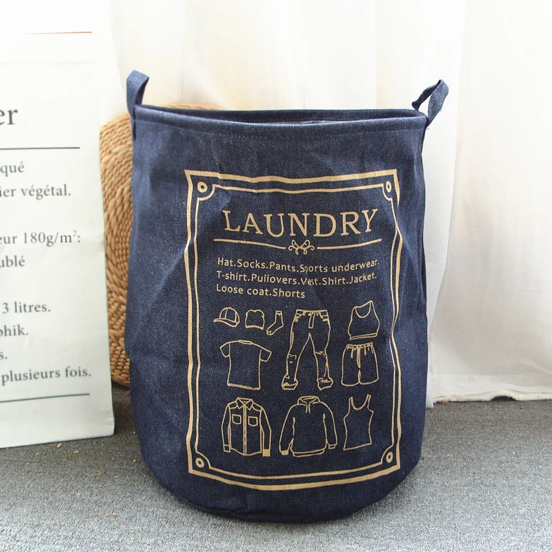 رعاة البقر كبيرة للطي قماش المنزل تخزين جان دلاء لعبة الملابس القذرة دلو طوي سوار حقيبة الغسيل برميل الحمام