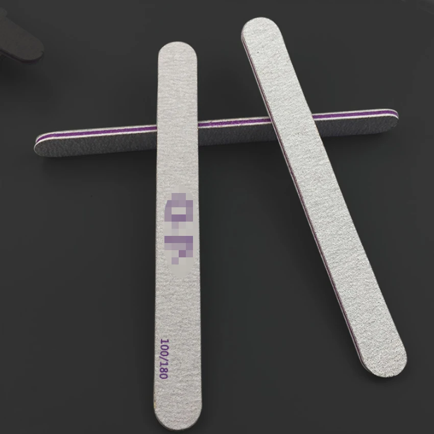 

50 Piece 100/180 Double Side Nail Art Sanding Buffer Files For Salon Manicure UV Gel Tips Pedicure Tool Free Shipping
