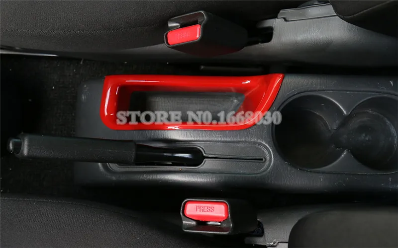 Black Inner Console Handbrake Storage Box Trim Cover For Suzuki Jimny 2007-2017