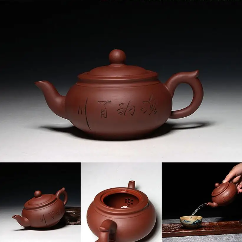 Yixing Zisha, чайный горшок, чайник, 380 мл~ 420 мл, ручной работы, чайный набор кунг-фу, чайные горшки, керамические китайские керамические глиняные чайники, подарочная безопасная упаковка
