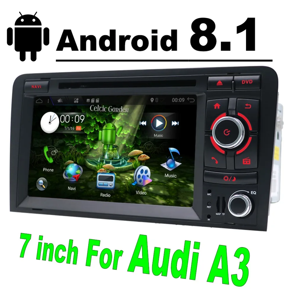

Bosion 7 inch 2 Din Android 8.1 Octa Core Car Radio Stereo DVD Player Multimedia Navigation GPS For Audi A3 2003-2011