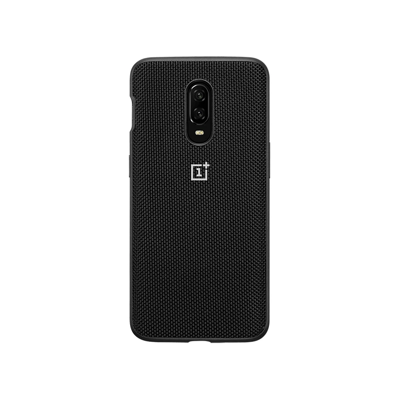 Чехол-бампер для OnePlus 6 T, официальный материал кевлар+ ТПУ, круглый защитный чехол для задней панели Karbon OnePlus6T - Цвет: nylon