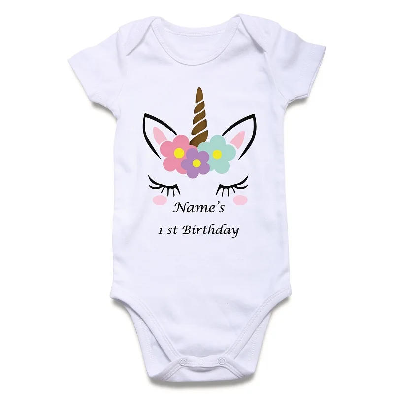 unicorn baby bodysuit short sleeve-sku