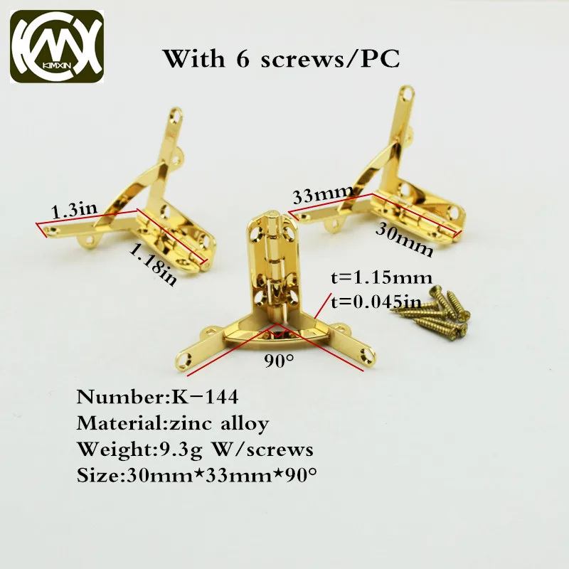 20 шт. деревянные петли с позолотой 18 К 30 х33 мм|box hinges|metal hingehinged wooden boxes |