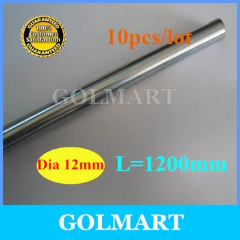 

linear shaft 10pcs diameter 12mm -L 1200mm linear round shaft harden rod chrome plated Rod
