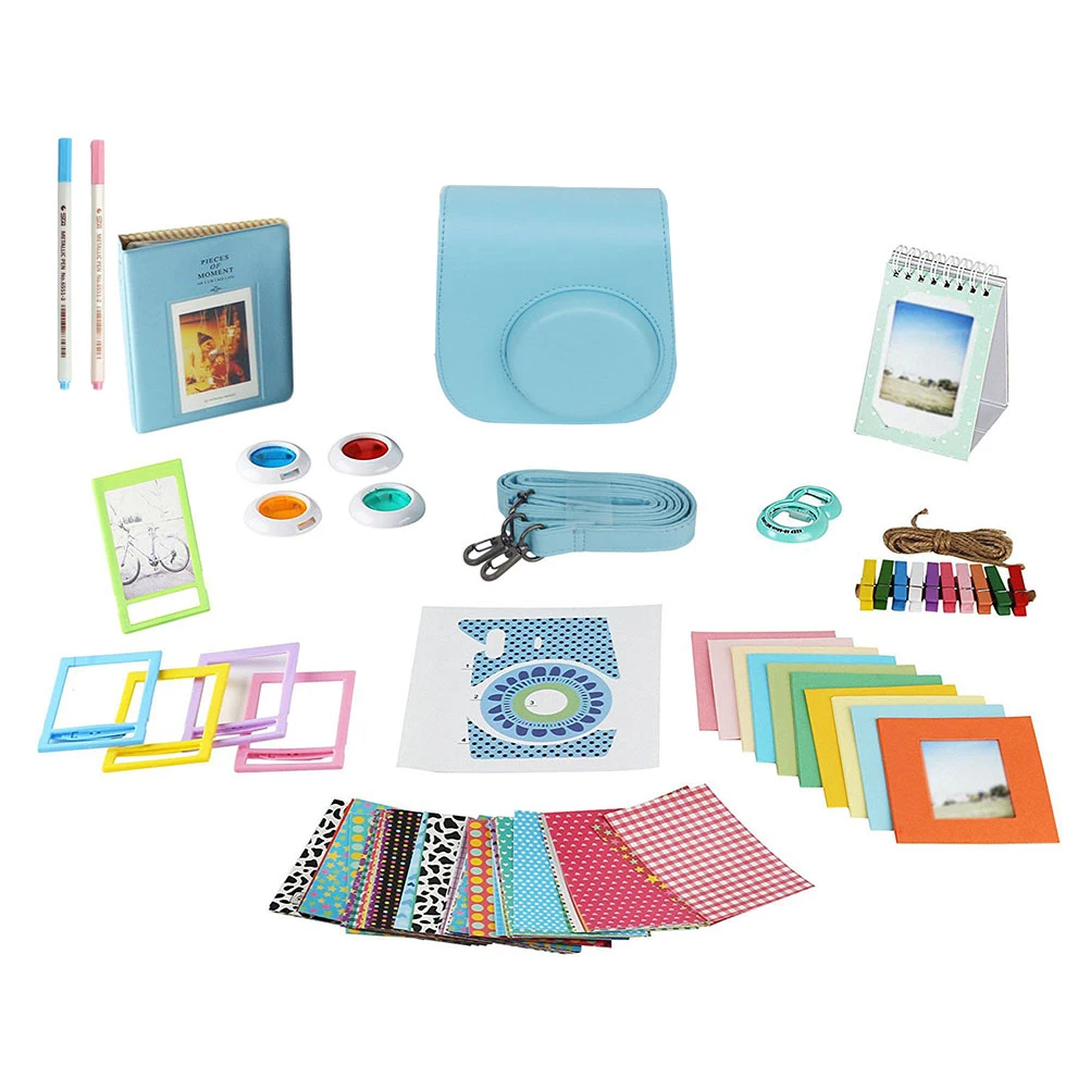 

Camera Accessories Bundle Gift Kit Instant Camera Set for Fujifilm Instax Mini 8/ 9 (Blue)