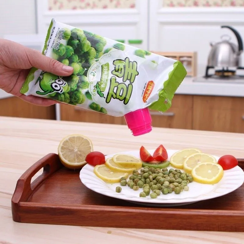 2pcs Sealing Bag Clips Seasoning Bag Discharge Nozzle Snack Seal Food Tube Sealed Clip Kitchen Storage Accessories (12)