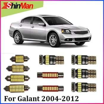 

ShinMan 10x LED CAR Light Car LED Interior Car lighting For Mitsubishi Galant LED Interior Light kit 2004-2012 Accessories