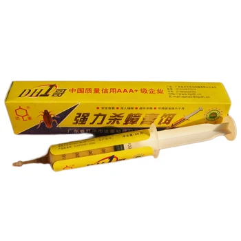 

50g/pcs 2016 Cockroach Insect Kill Medicine Roach Bait Gel Poison Syringe Professional Commercial Control Eco- Friendly HH16235