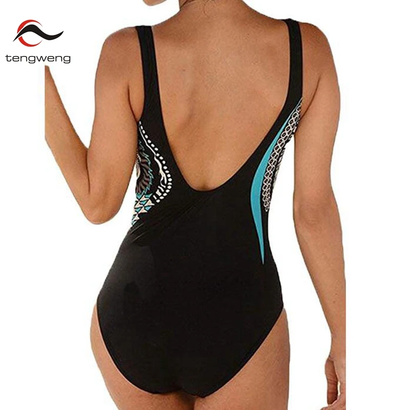 Swimwear Women 2019 One Piece Swimsuit Push Up Vintage Bathing Suit Swimming Suit Backless BeachWear Monokini Plus Size Swimwear