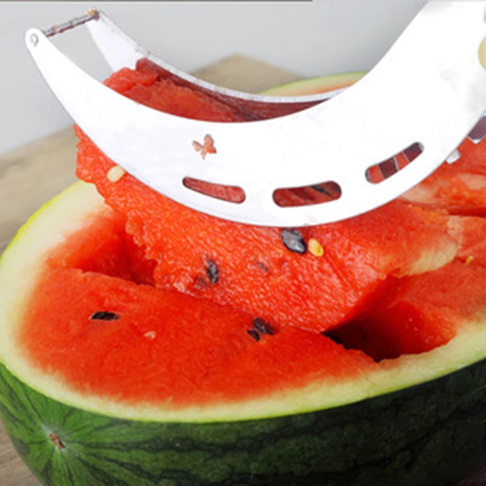 

NEW Stainless Steel Watermelon Slicer Corer Fruit Peeler Faster Melon Cutter Slice Melons Right Out of The Rind Kitchen Tools