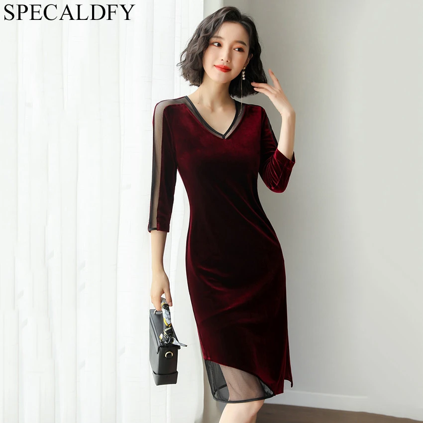 velvet dress aliexpress