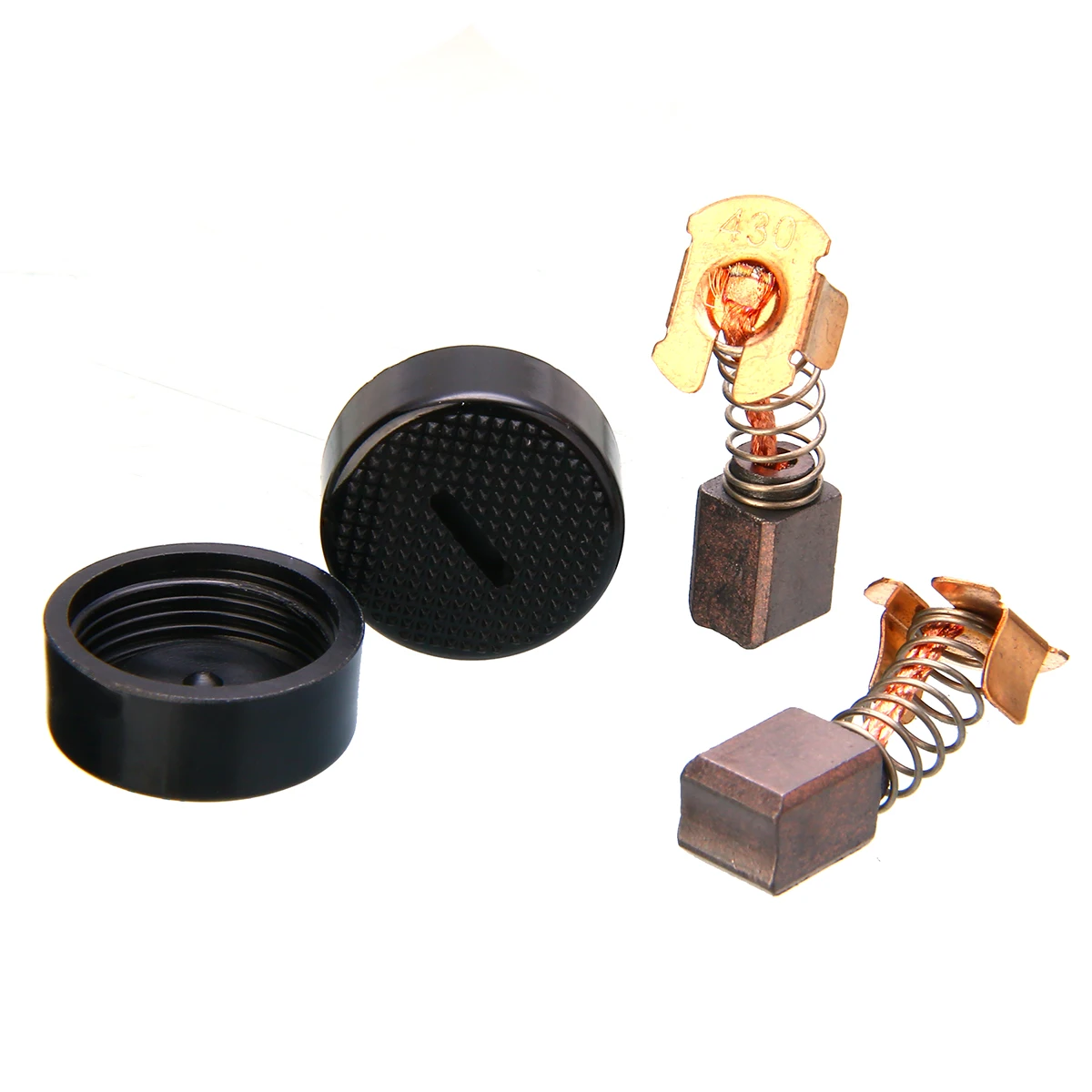 1 Pair Electric Motor Spring Carbon Brushes Replacement for BGA450 BGA452 DGA452 GA400 BGA402 With Cap for Electric Drill