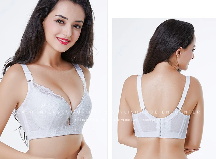 Jerrinut Sexy Push Up Plus Size Bras For Women Underwear Lingeries Women Lace Bra Plus Size Bralette Bra Large Size Women18